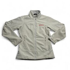 Patagonia Cream Softshell Jacket Womens XS Full Zip Lightweight